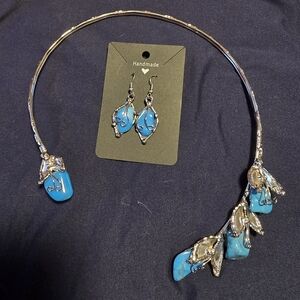 Handmade Silver and Turquise Jewelry Set